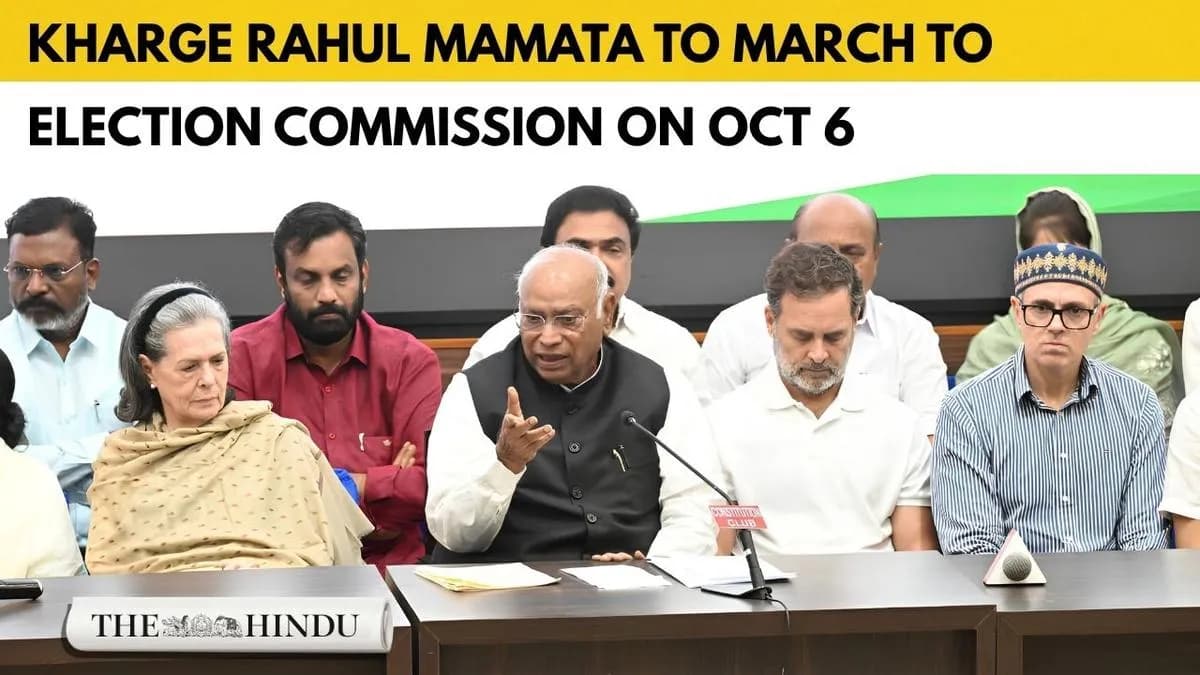 INDIA Bloc Announces Nationwide Protest Plan Over Election Commission Row