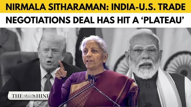 India-US Trade Talks Hit Plateau, Says Nirmala Sitharaman