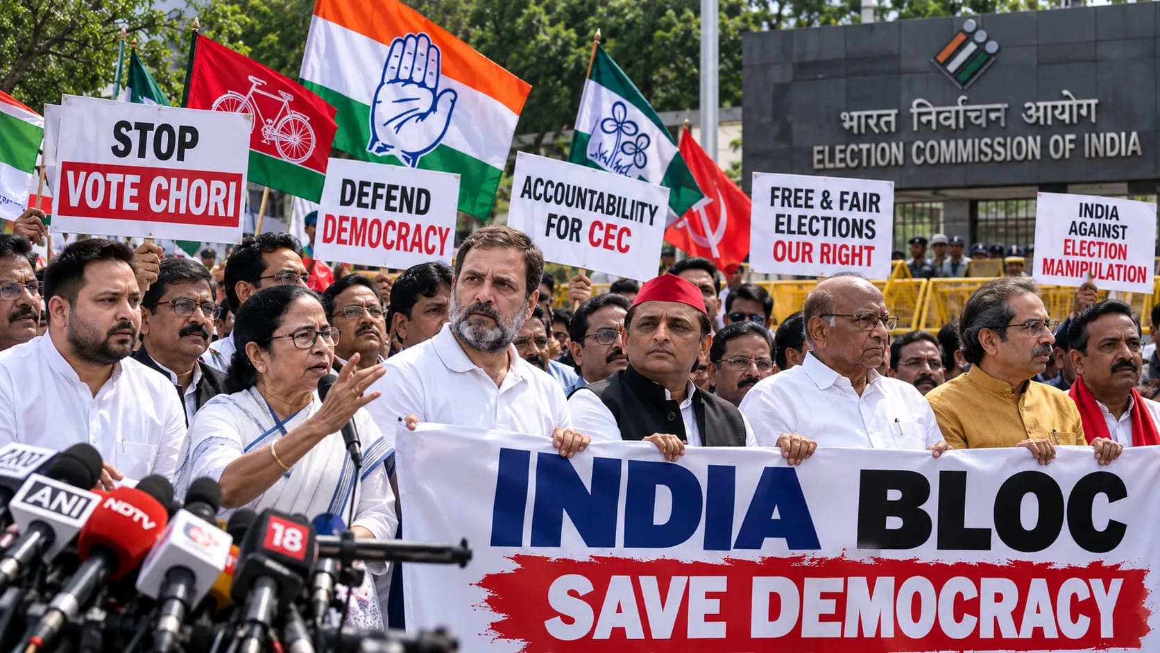 INDIA Bloc Plans Symbolic Protest Against Chief Election Commissioner Ahead of Delhi Rally