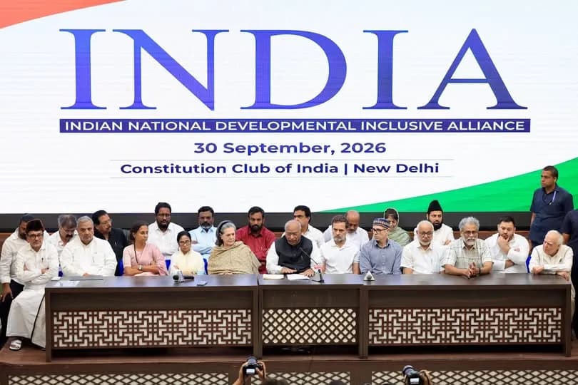 INDIA Bloc Announces Six-Point Action Plan: Save Democracy Marches, EC Protest and November 1 Rally
