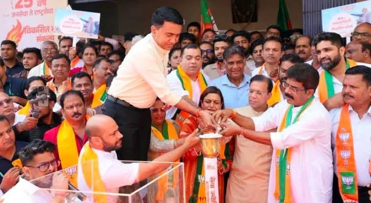 BJP Launches ‘Seva Jyoti Yatra’ in Goa, Signals Early Start to 2027 Poll Campaign BJP Launches ‘Seva Jyoti Yatra’ in Goa, Signals Early Start to 2027 Poll Campaign