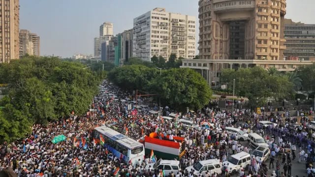 BJP Calls Opposition March to Supreme Court ‘Pure Theatrics’, Blames Congress Leadership for Electoral Losses BJP Calls Opposition March to Supreme Court ‘Pure Theatrics’, Blames Congress Leadership for Electoral Losses