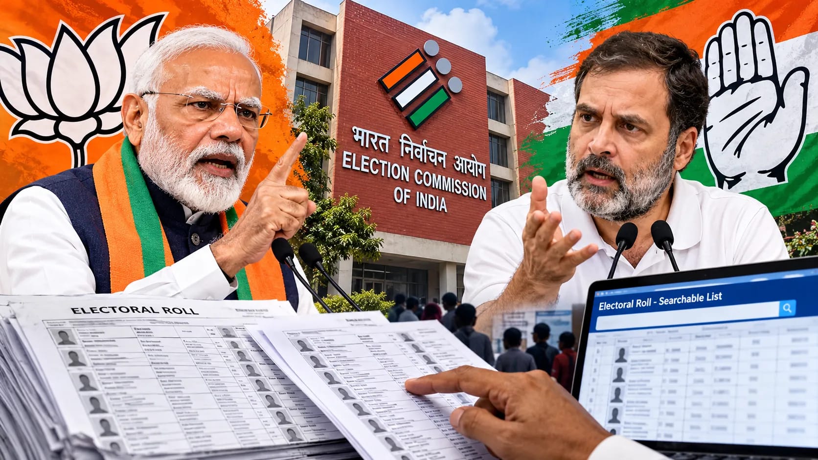 BJP and Congress Clash Over Readable Electoral Rolls: Why Voter-List Transparency Is Back in Focus BJP and Congress Clash Over Readable Electoral Rolls: Why Voter-List Transparency Is Back in Focus
