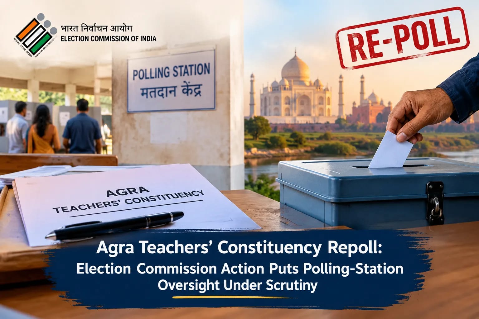 Agra Teachers’ Constituency Repoll: Election Commission Action Puts Polling-Station Oversight Under Scrutiny Agra Teachers’ Constituency Repoll: Election Commission Action Puts Polling-Station Oversight Under Scrutiny