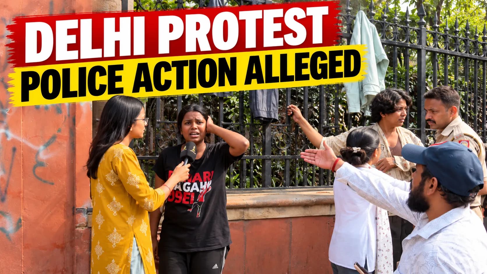 Delhi Protest: Video Captures Altercation Involving Young Protesters Delhi Protest: Video Captures Altercation Involving Young Protesters