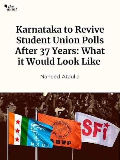 Karnataka Politics Takes New Turn as Student Union Elections Return After 37 Years Karnataka Politics Takes New Turn as Student Union Elections Return After 37 Years