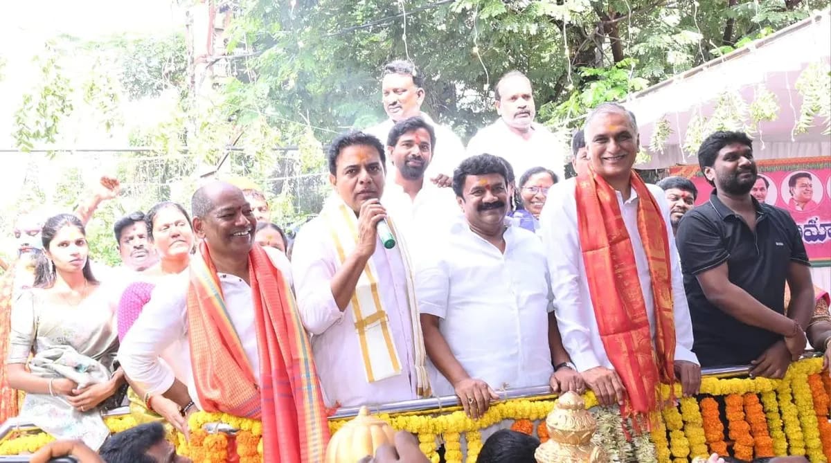 KTR Slams Rahul Gandhi Over Unfulfilled Promises, Accuses Congress of Corruption in Telangana KTR Slams Rahul Gandhi Over Unfulfilled Promises, Accuses Congress of Corruption in Telangana