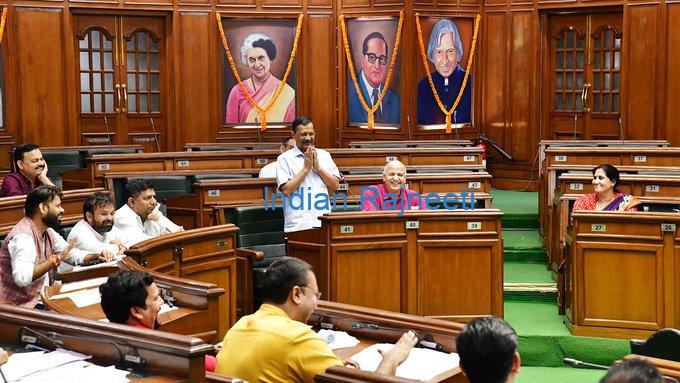 Arvind-Kejriwal-5 Kejriwal says "PM Modi is powerful but not god" in Delhi Assembly