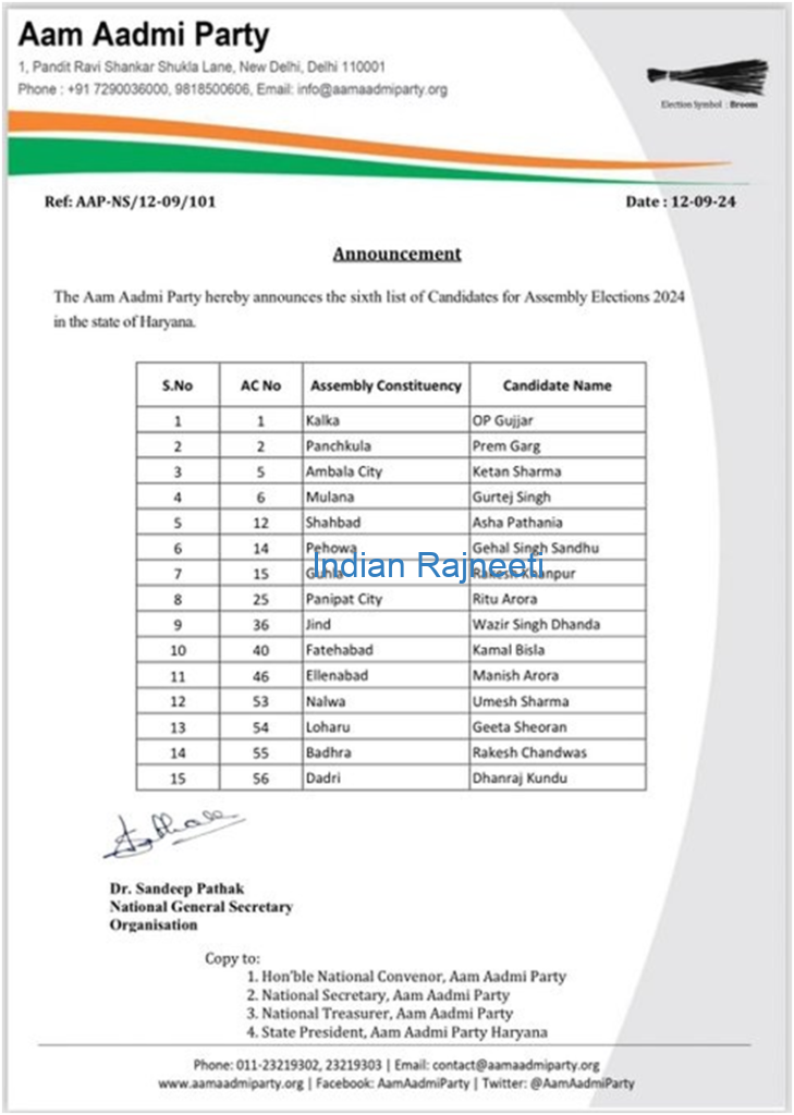 image-57-729x1024 AAP sixth & seventh lists for Haryana Elections 2024