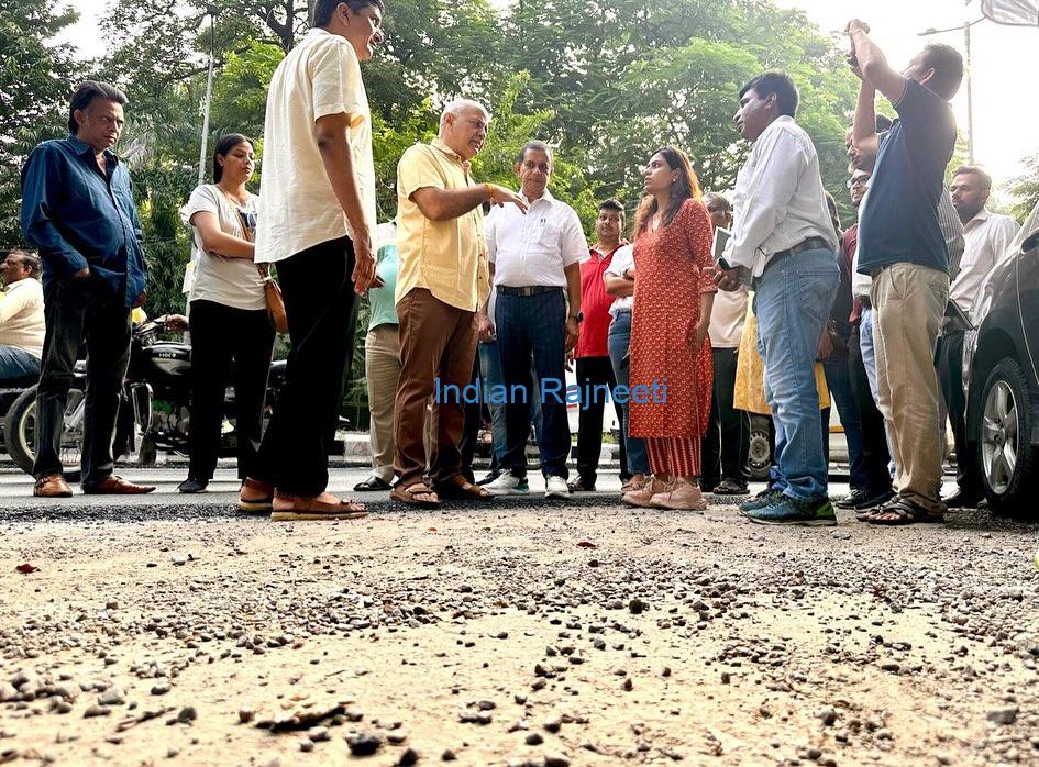 Manish Manish Sisodia says "BJP dug potholes everywhere to trouble Delhi people"